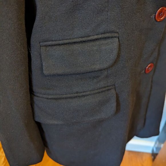 Vintage Irene Van Ryb Womens Cashmere Blend Blazer Jacket Black U.S. Small /38 - Picture 4 of 8